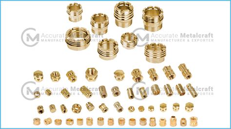 Brass Inserts | Accurate Metalcraft – Manufacturer and Exporter of Precision Brass Components ...