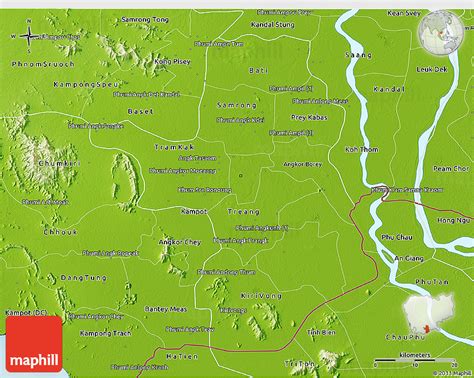 Physical 3D Map of Takeo