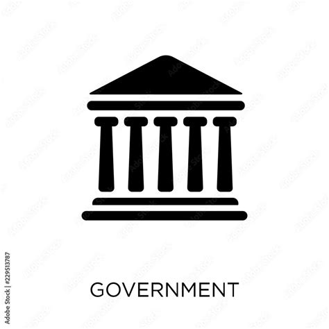 Government icon. Government symbol design from United states of america ...