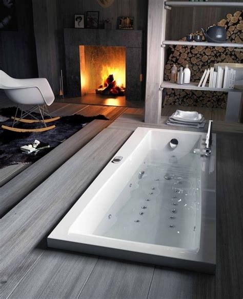 15 Luxury Bathrooms with Fireplaces | Maison Valentina Blog