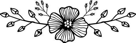 vector illustration of a floral ornament in black and white colors ...