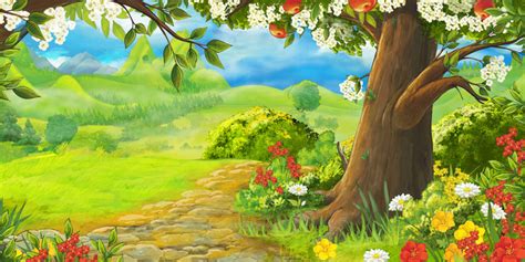 Details 100 garden cartoon background - Abzlocal.mx