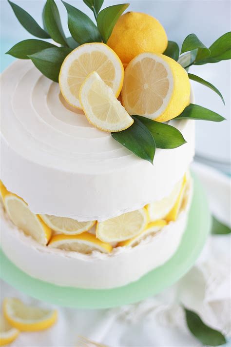 Lemon Slice Fault Line Cake - Baking with Blondie