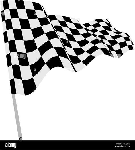 Checkered Flag vector illustration on white background Stock Vector Image & Art - Alamy