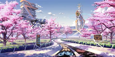 Pink Anime Scenery Wallpapers - Top Free Pink Anime Scenery Backgrounds - WallpaperAccess