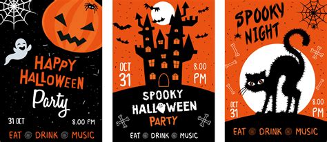 halloween party invitation. vector image 32698510 Vector Art at Vecteezy