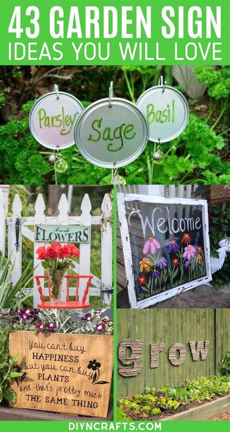 43 DIY Garden Signs to Beautify and Decorate Your Garden - DIY & Crafts