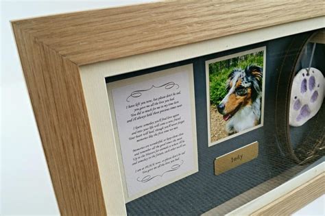 Pet Memorial Shadow Box Frame Personalised Pet Loss Gifts - Etsy Canada