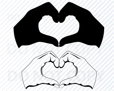 Hand Over Heart Clipart