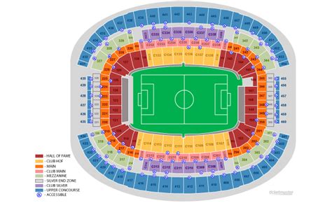 AT&T Stadium, Arlington TX - Seating Chart View