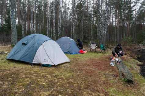 Camping and tenting by the Lake 15185945 Stock Photo at Vecteezy