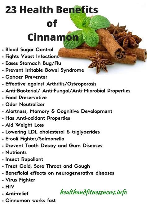 The Delicious and Useful Health Benefits Of Cinnamon | Cinnamon health benefits, Cinnamon ...