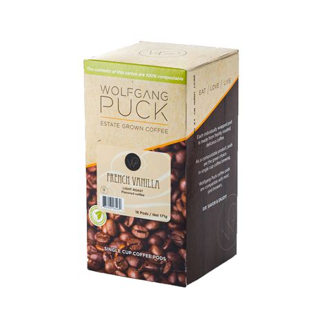 Wolfgang Puck: French Vanilla Coffee Pods - Home Coffee