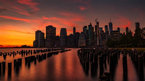 1920x1080xe6e7a=br5154 Resolution New York Sunset 1080P Laptop Full HD Wallpaper - Wallpapers Den