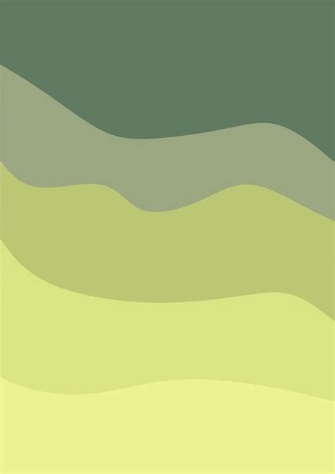 green wave vector illustration. abstract painting design for wall decoration 16896218 Vector Art ...