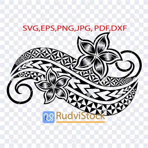 Samoan Svg Polynesian Svg Files Tribal Svg Svg Files for Cricut. Polynesian Svg Tribal Stencil ...