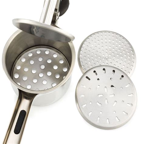 Stainless Potato Ricer With 3 Interchangeable Discs | Priority Chef