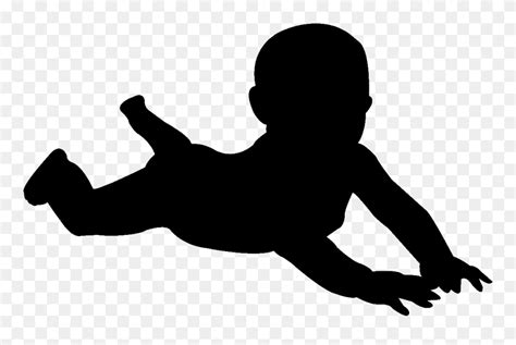 Silhouette Infant Clip Art - Transparent Baby Silhouette Clip Art - Png ...