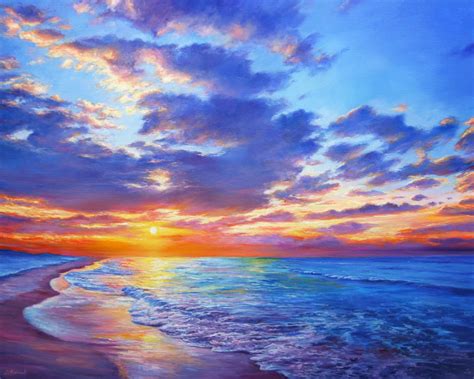 Sunset Dreams - Large Seascape Painting | Artfinder