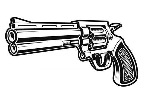 Clip Art Revolver Firearm Vector Graphics Pistol Taurus Revolvers Png | The Best Porn Website