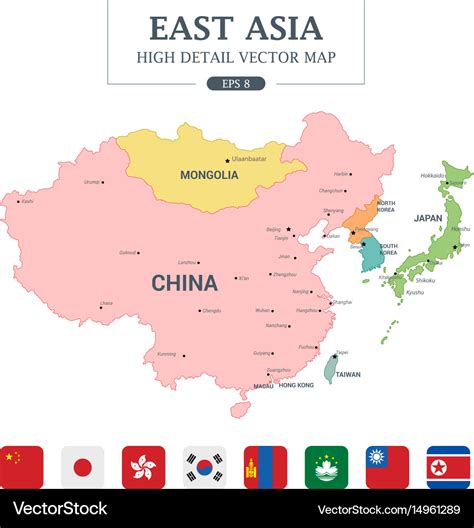 East Asia Map Countries