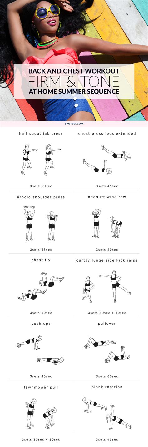 Chest And Back Bikini Body Workout For Women