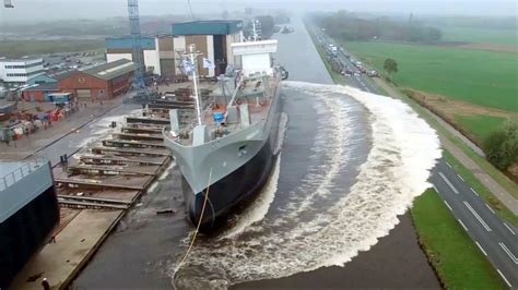 Watch: Video Of NEW Ship being launched in Dock | marinersgalaxy