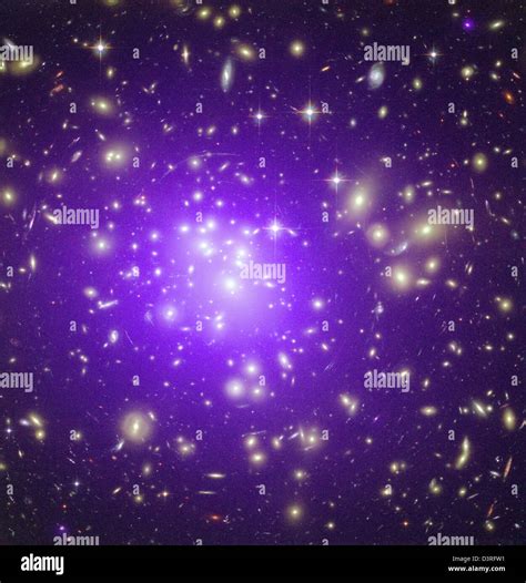 Abell 1689 chandra cluster galaxies hubble composite hi-res stock ...