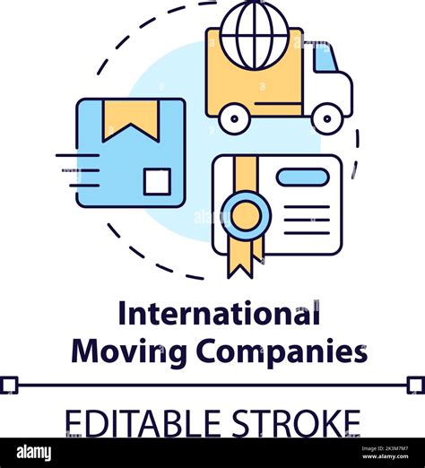 International moving companies concept icon Stock Vector Image & Art ...