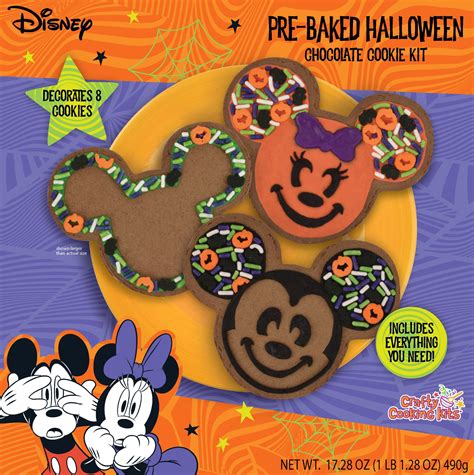 Disney's Mickey and Minnie Pre-Baked Halloween Chocolate Cookie Kit, 1 Kit - Walmart.com