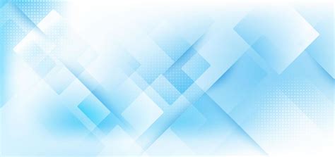 Abstract template background white and bright blue squares overlapping with halftone and texture ...