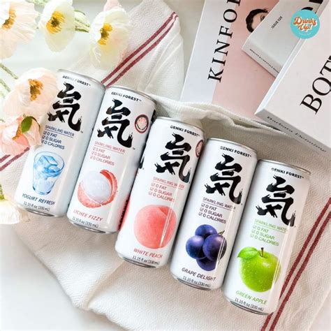 Genki forest Sparkling water กลิ่นผลไม้ อร่อย สดชื่น ไม่มีน้ำตาล 0แคล 330ml. | Shopee Thailand