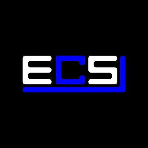 ECS letter logo creative design with vector graphic, ECS simple and ...