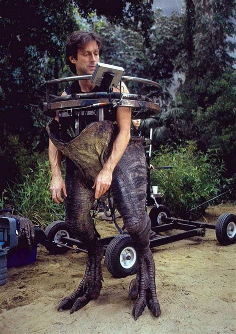 Behind the scenes of "Jurassic Park" | Jurassic park, Behind the scenes, Famous movies