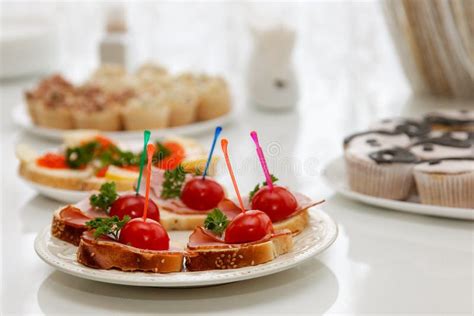 Snacks for refreshments stock image. Image of ingredient - 66427051