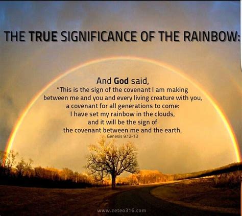 True meaning of rainbow | Rainbow, Life facts, God