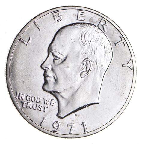 Silver - SPECIALLY MINTED - S Mint Mark - 1971 -S - 40% Eisenhower ...