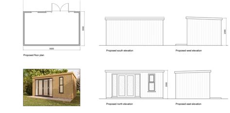 Timber garden office planning drawings - My Oak Frame