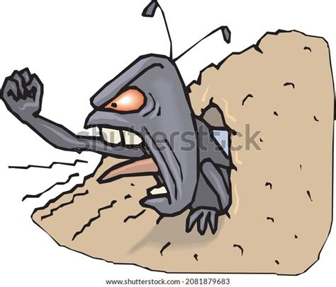 Vector Image Angry Ant Stock Vector (Royalty Free) 2081879683 | Shutterstock