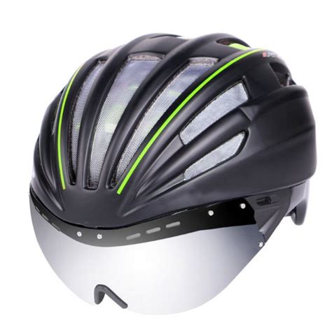 Aerodynamic ultralight Bicycle Helmet with Safety Visor | Electric Transport Direct ® Global #1