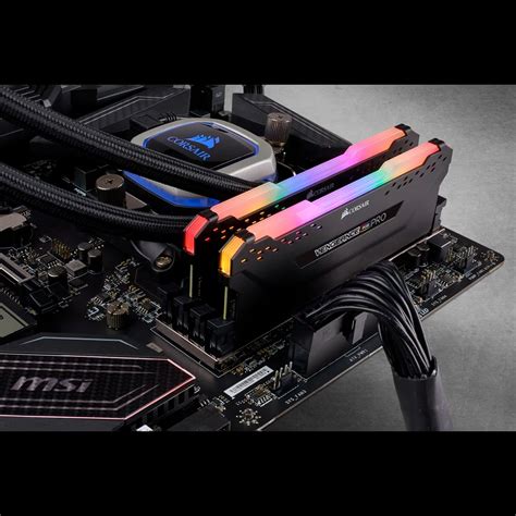 VENGEANCE® RGB PRO 16GB (2 x 8GB) DDR4 DRAM 2666MHz C16 Memory Kit — Black