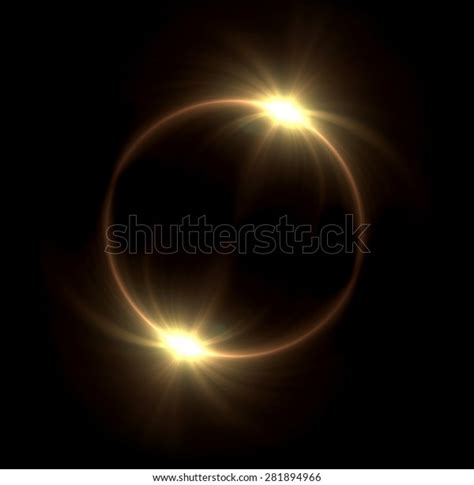 Beautiful Solar Ring Lens Flare Effect Stock Illustration 281894966 | Shutterstock