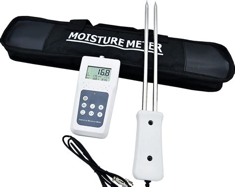 CNTST Hay Moisture Meter Tester Straw Bale Moisture Meter With Storage Function Measuring Range ...