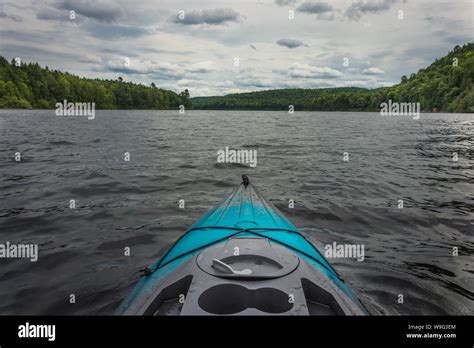 Kayak camping in northern Quebec Stock Photo - Alamy