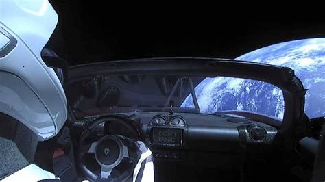 See The Tesla Roadster Launch And Leave Earthspace Behind