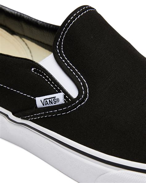 Vans Mens Classic Slip On Shoe - Black | SurfStitch