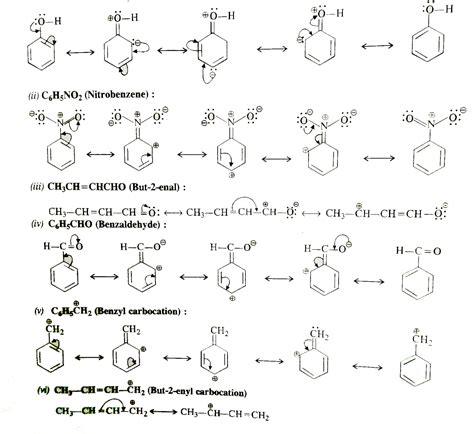 Draw the resonance structures for the following compounds. Show the el