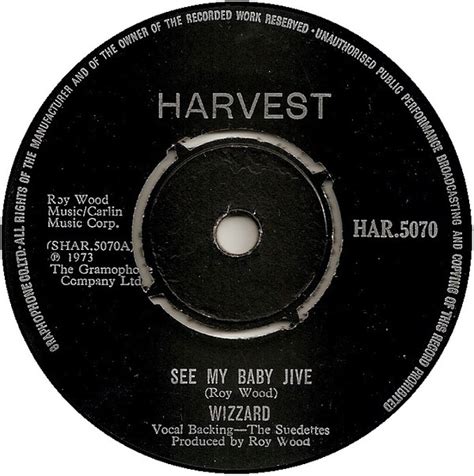 Wizzard - See My Baby Jive (1973, Vinyl) | Discogs