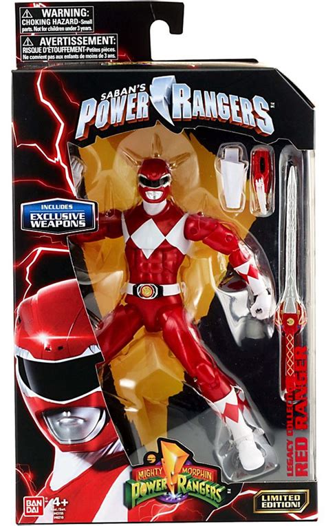 Power Rangers Mighty Morphin Legacy Red Ranger 6.5 Action Figure MMPR Bandai America - ToyWiz