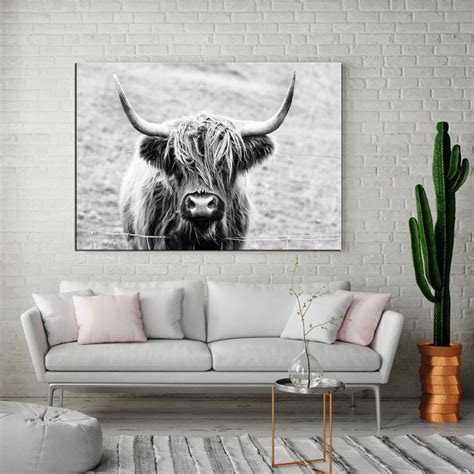 Highland Cow Canvas Wall Art Prints Cow Canvas Art Highland - Etsy